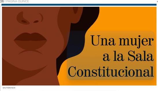 Una mujer a la Sala Constitucional